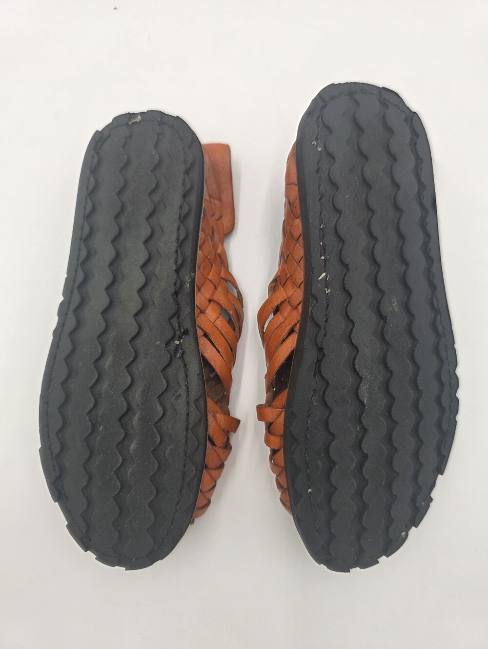 Vintage Mexican Huarache Leather Sandals - Child Size 4. - Picture 5 of 6